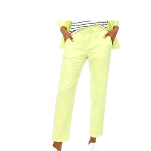 J. CREW Linen-Cotton Blend Drawstring Pant Size 4